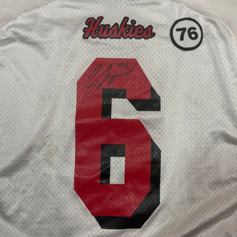 NIU Northern Illinois Huskies GAME WORN Jordan Lynch Autograph Football Jersey